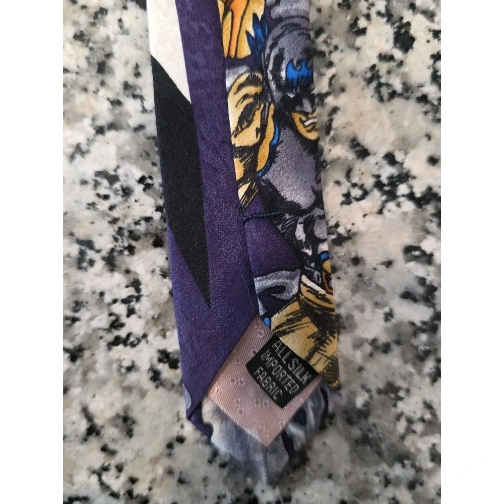 RARE Vintage SATURN'S RANGERS Silk Tie Comics Neck Tie‎